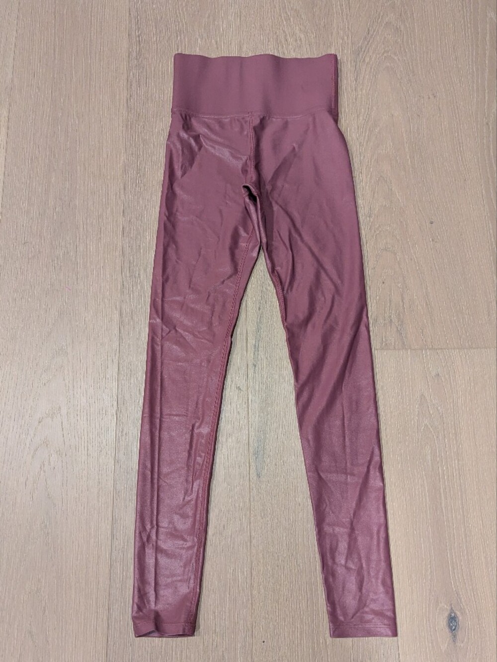 Carbon38 Mauve/Pink Skinny Faux-Leather Leggings